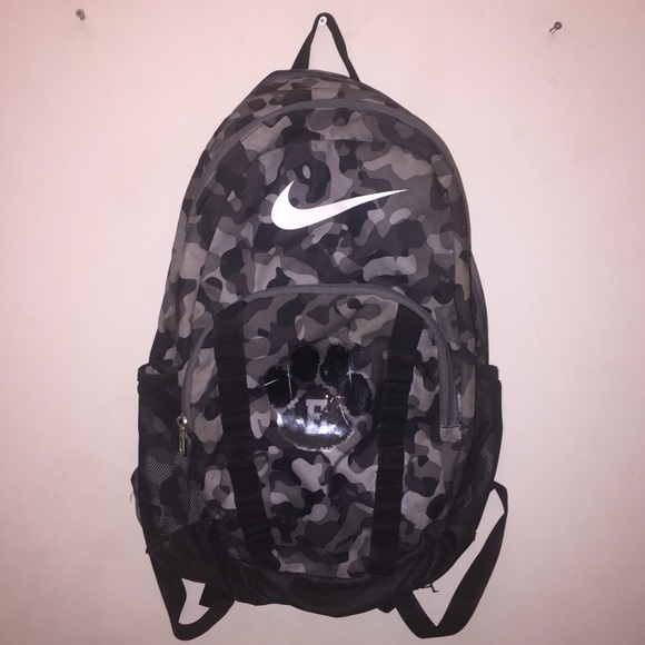 nike grey camo backpack